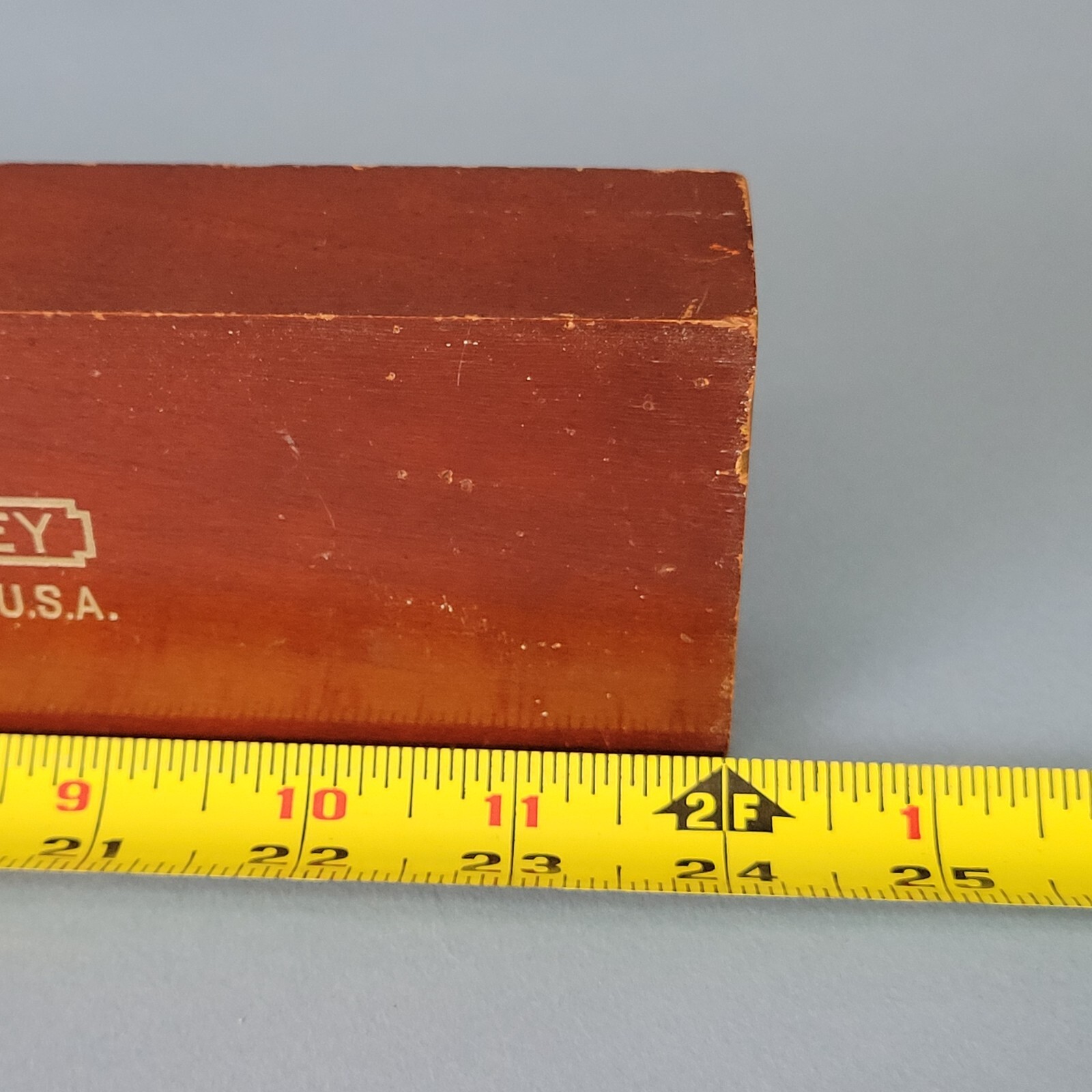 Vintage Stanley No. 0 24 Inch Cherry Wood Level in original box Very Nice!
