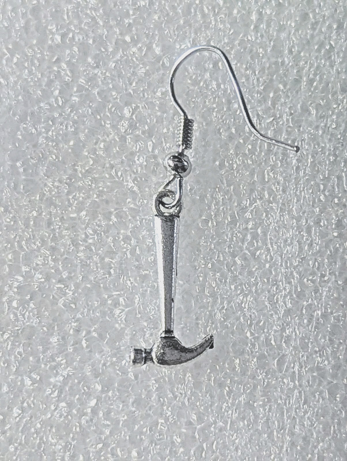 Teeny Tiny Hammer Tool Earrings Tibetan Silver Jewelry
