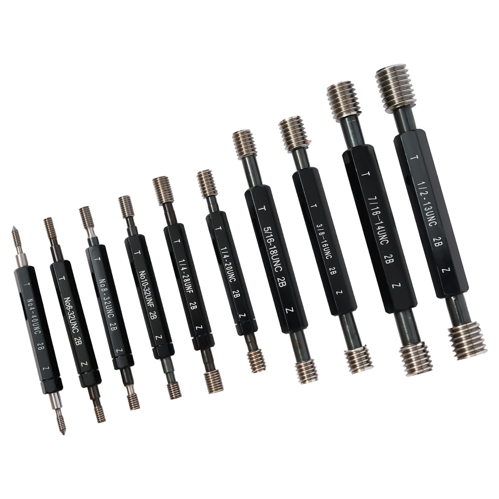 10 Pcs American Thread Plug Gage Gauge Set Double End Go And No Go H28 SKD11