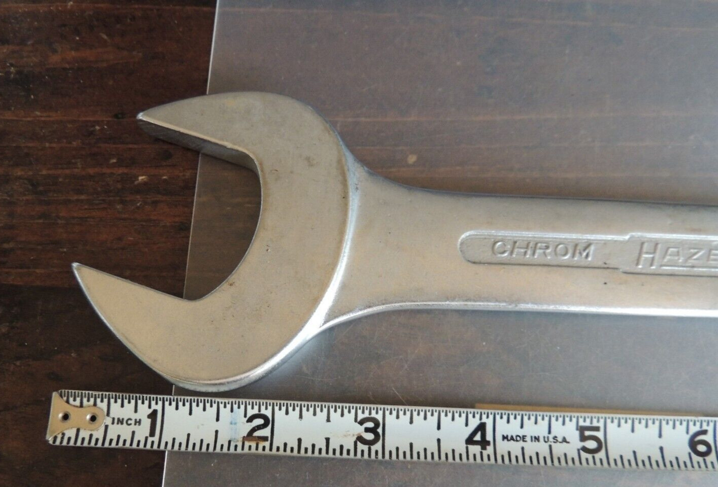 1-1/4″ X 1-1/2″ LARGE HAZET 450 WRENCH SPANNER CHROM VANADIUM GERMANY LARGE “A”