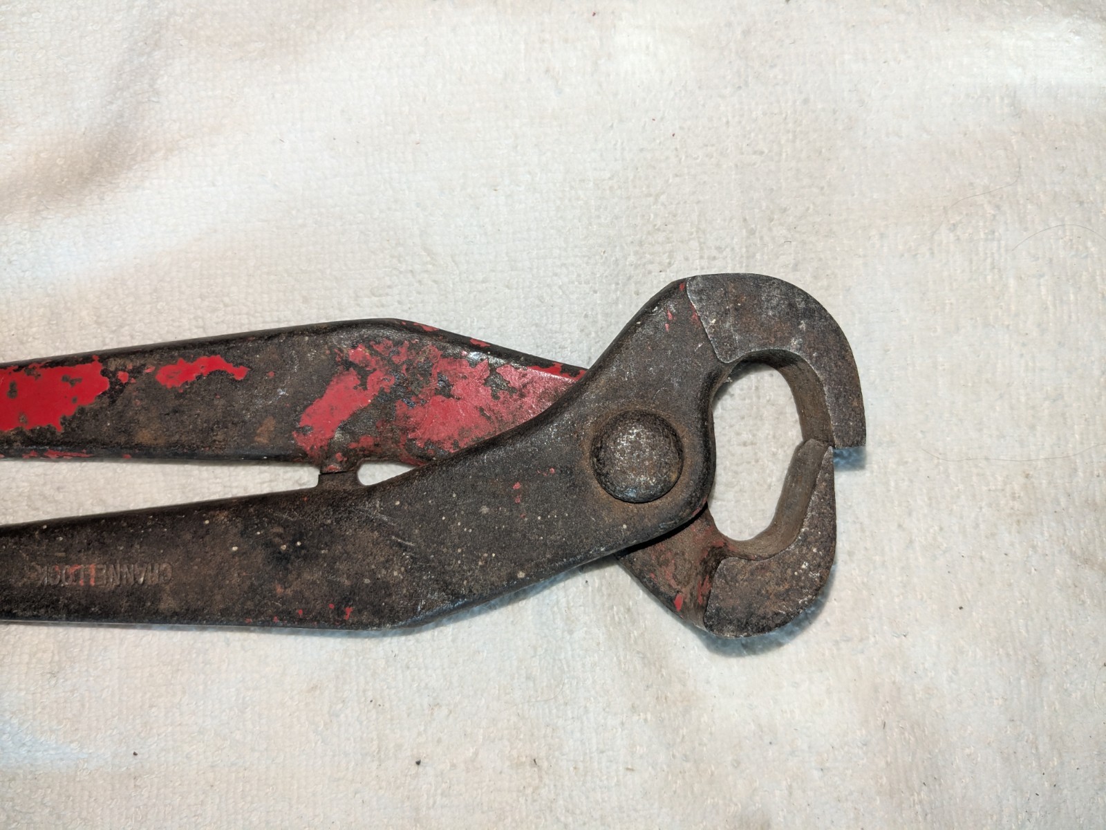 ANTIQUE Vintage CHANNELLOCK 14” NIPPERS Offset End Cutters Ferrier Tool Pliers