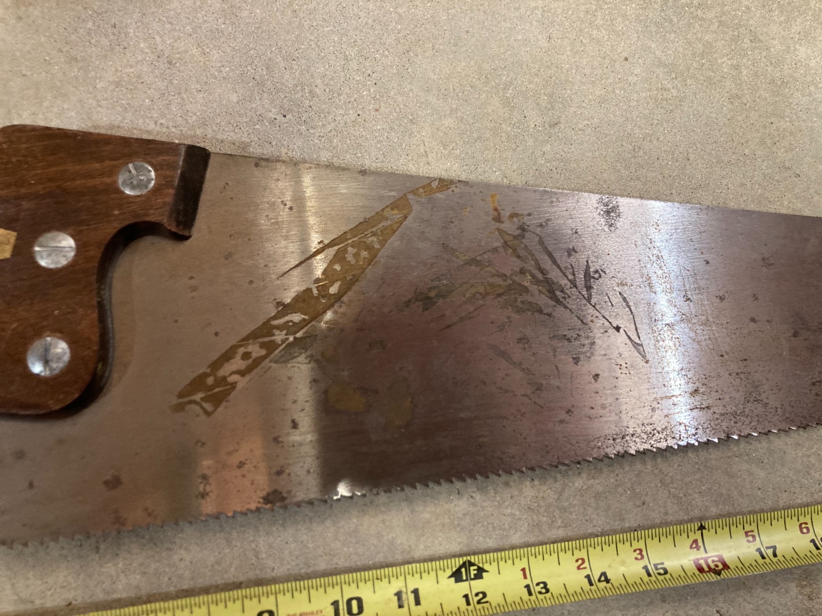 Atkins Handsaw Blade Etching No. 58 RELIABLE 5 1/2 TPI 26 inch blade