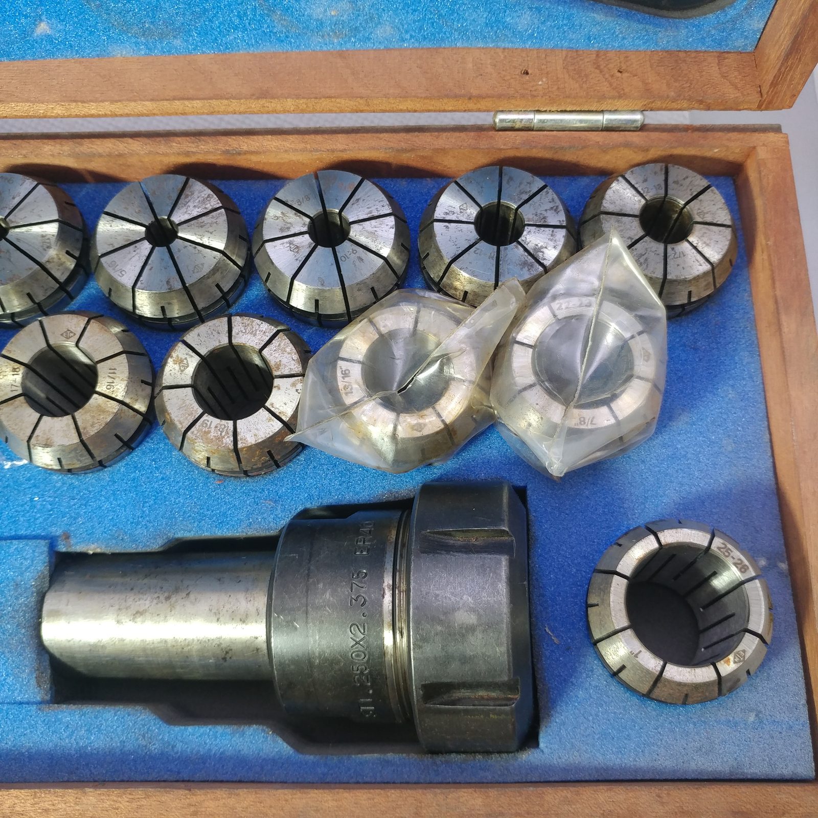 ER-40 1.1/4 ETM COLLET CHUCK SET 1/8″ -1″ in the original box