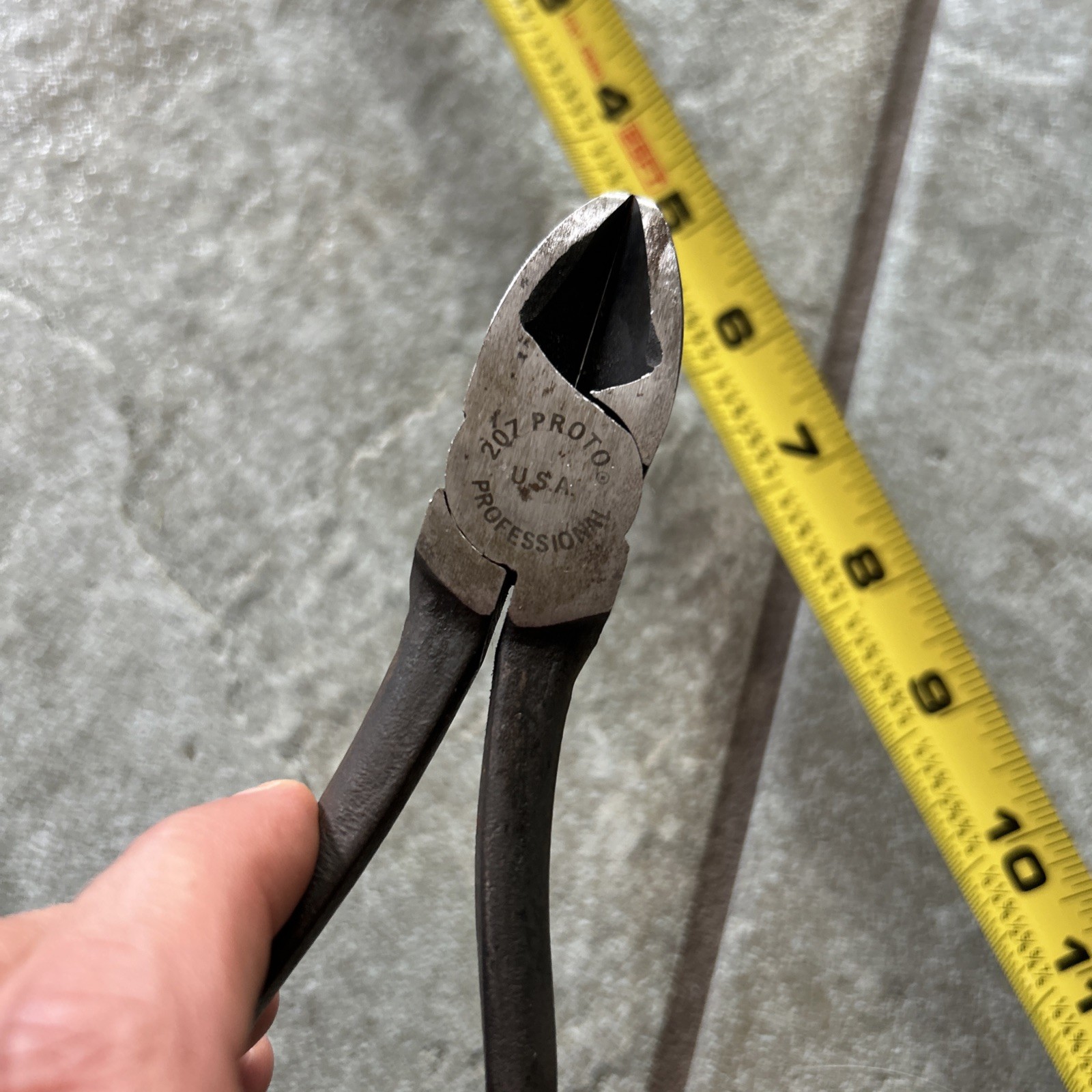 PROTO TOOLS Professional 207 Diagonal Side Cutters Pliers Vintage USA Tool
