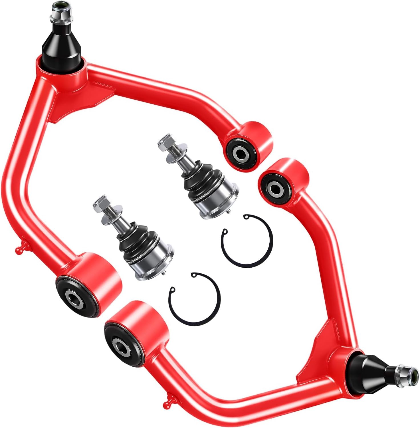 2-4in Lift Front Upper Control Arms w/Ball Joints Compatible with Ram 1500 4WD 2