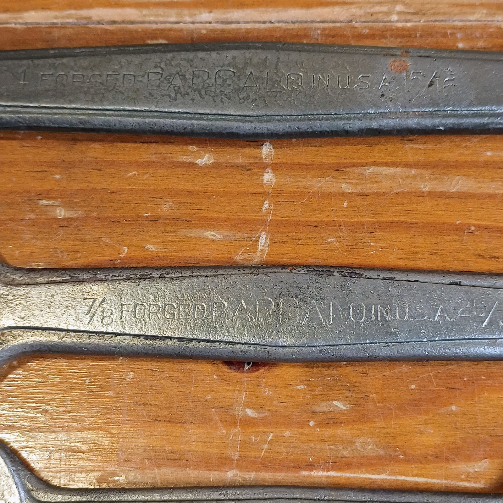 Set Of 5 Vintage Barcalo Forged In USA Open Ended Wrenches 1″ To 5/16″