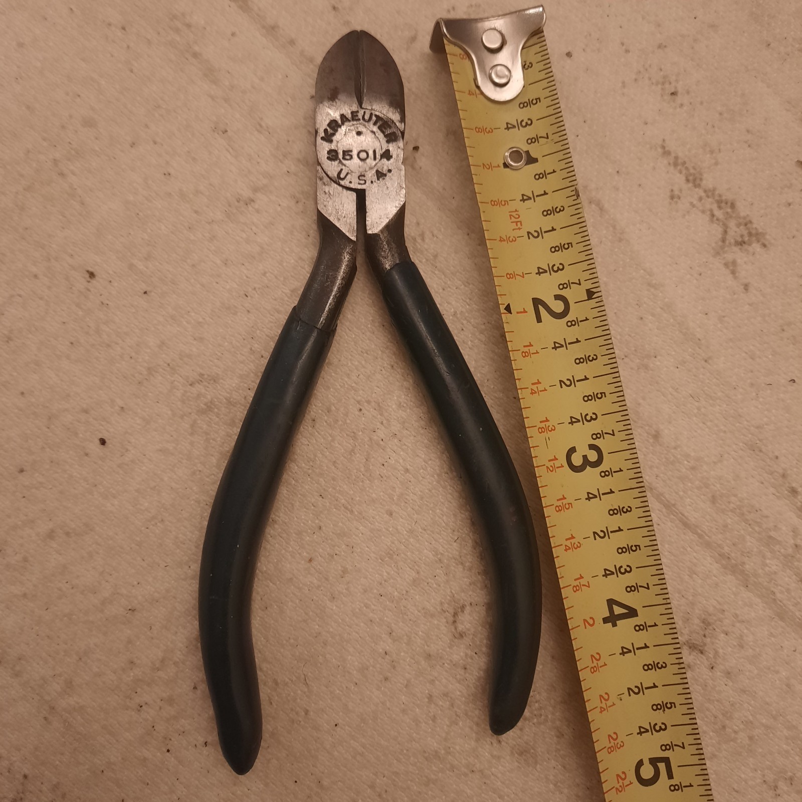 Vintage Kraeuter 35014 4 1/2″ Diagonal Side Cutters Pliers. USA!