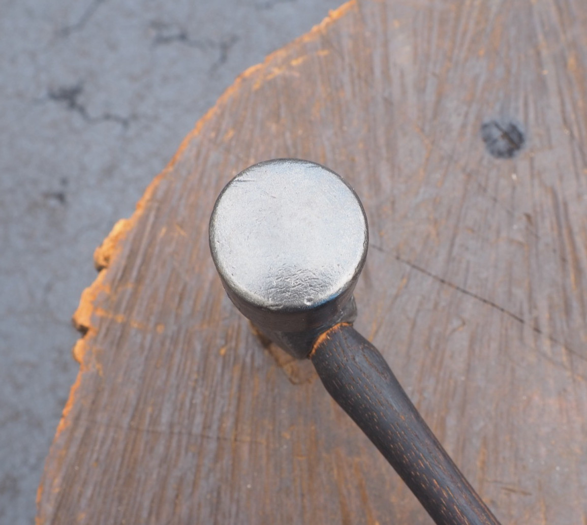 CUSTOM 1.5LB FORGED “EMBOSSING” FORMING TINSMITH HAMMER ANVIL BLACKSMITH