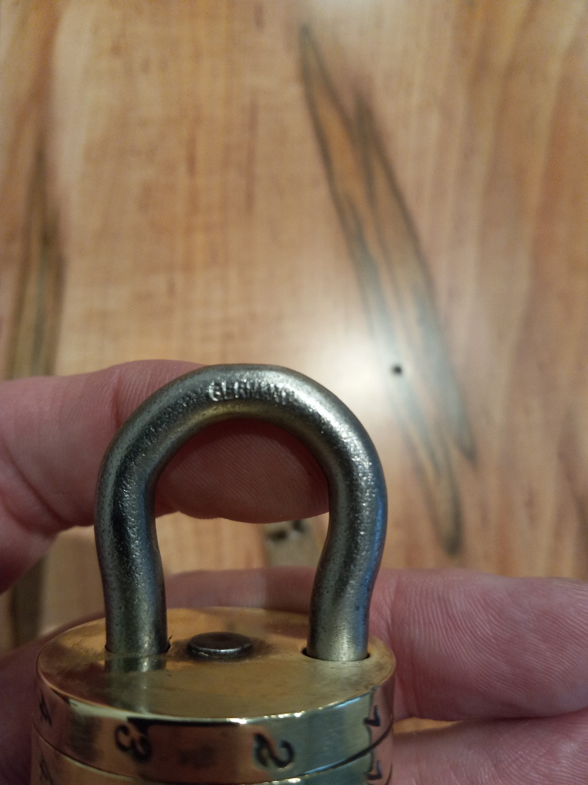 Vintage G&P German Barrel Brass combination Padlock