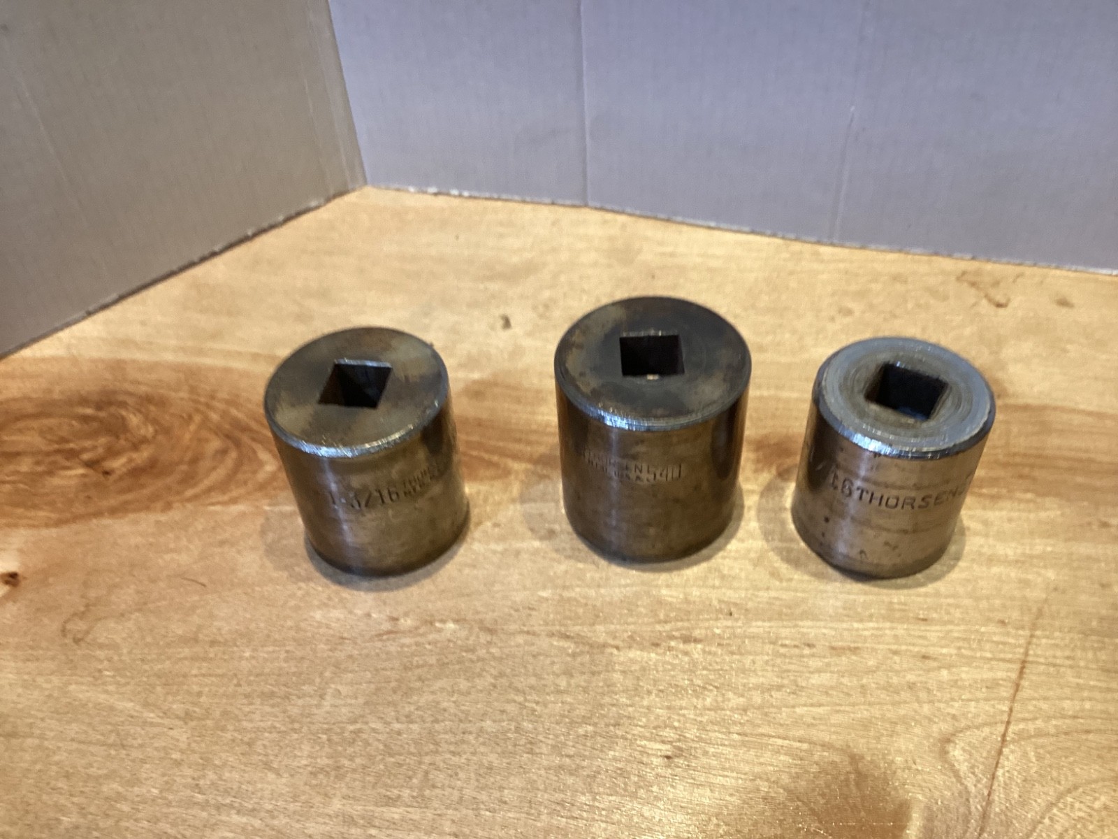 Hard to find Thorsen 1/2” drive 12 PT SAE 1-3/16″ and , 1-1/4, 1-1/16 sockets