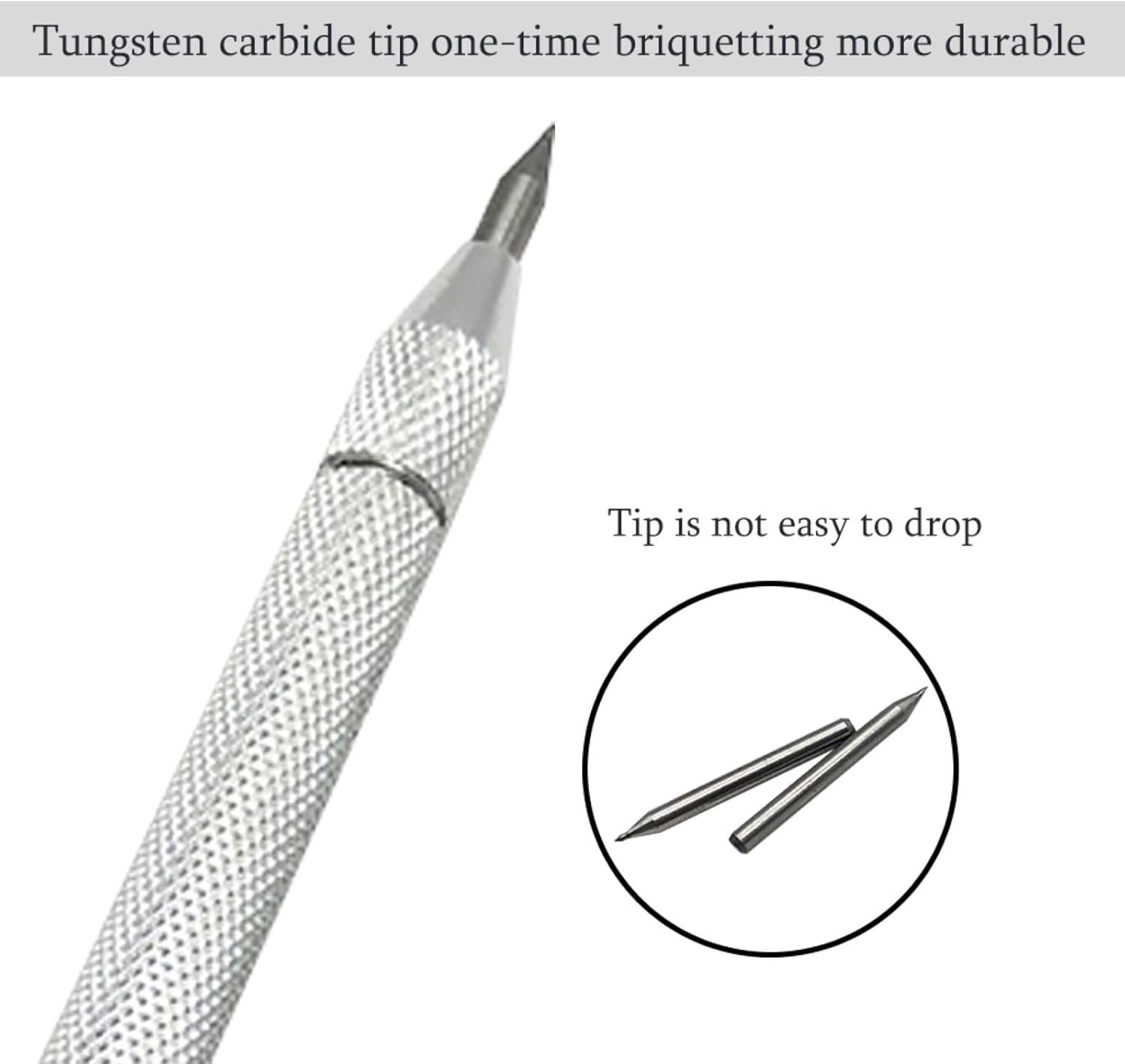 4 Pack Tungsten Carbide Scribe Tool Set with Magnetic Closure & Replacement Tips