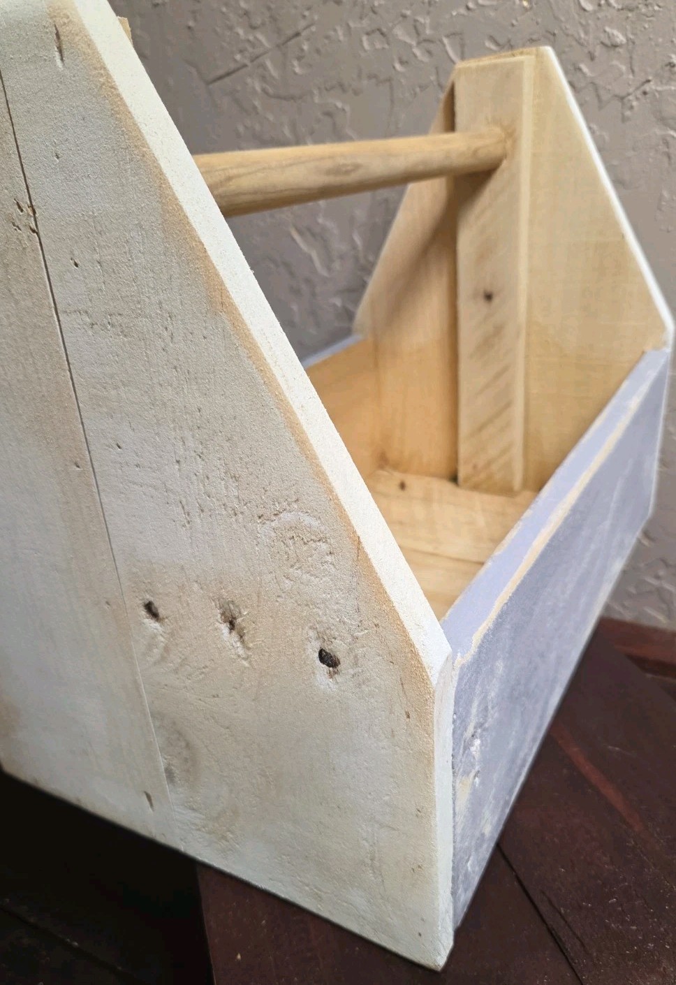 Reclaimed Wood Garden, Tool Caddy Tote Box Farmhouse Decor Or Use NICE 17x10x13″