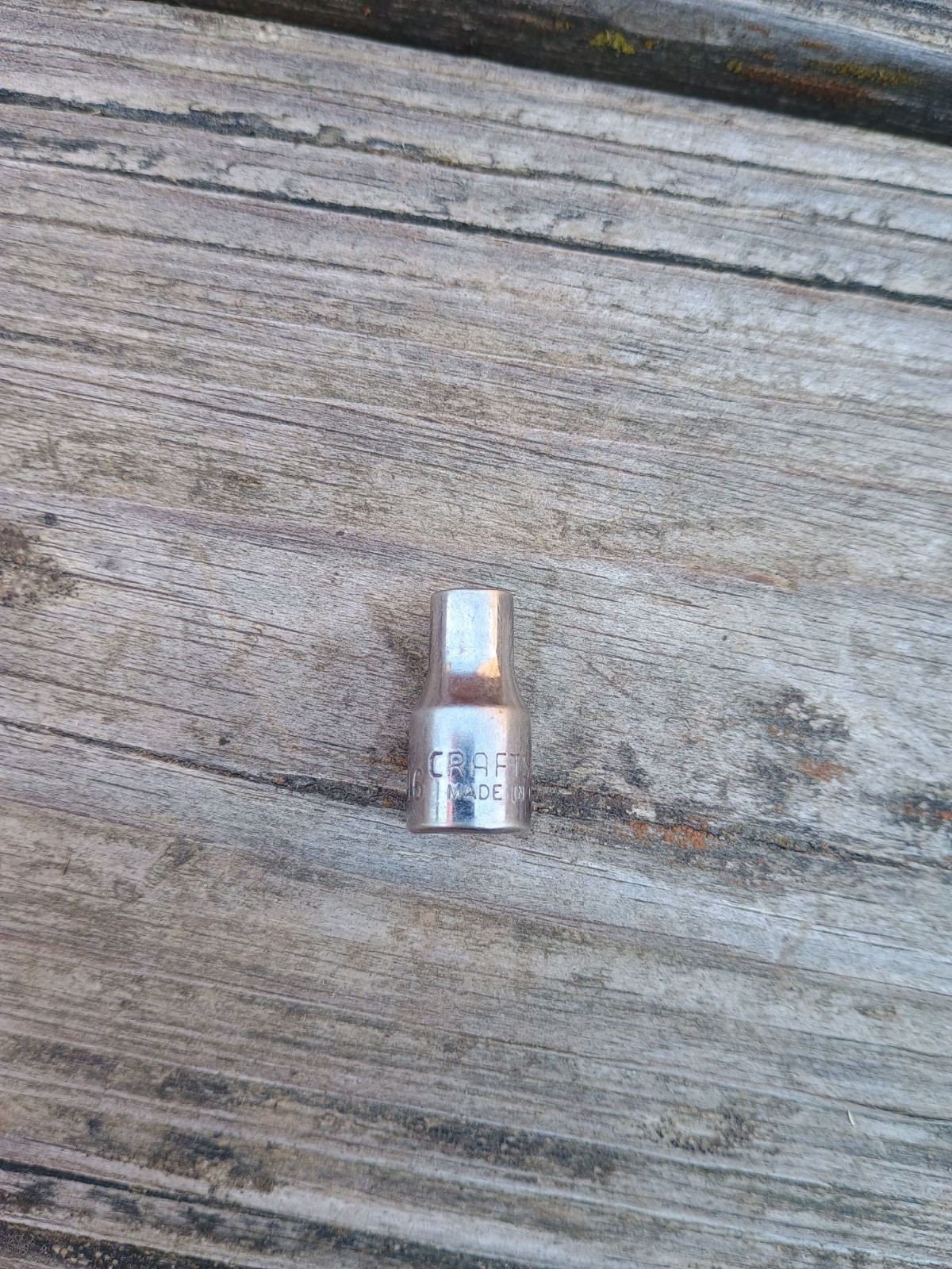 Vintage Craftsman 3/16″ 6 Point Shallow Socket 1/4″ Drive Inverted G1 43491 USA