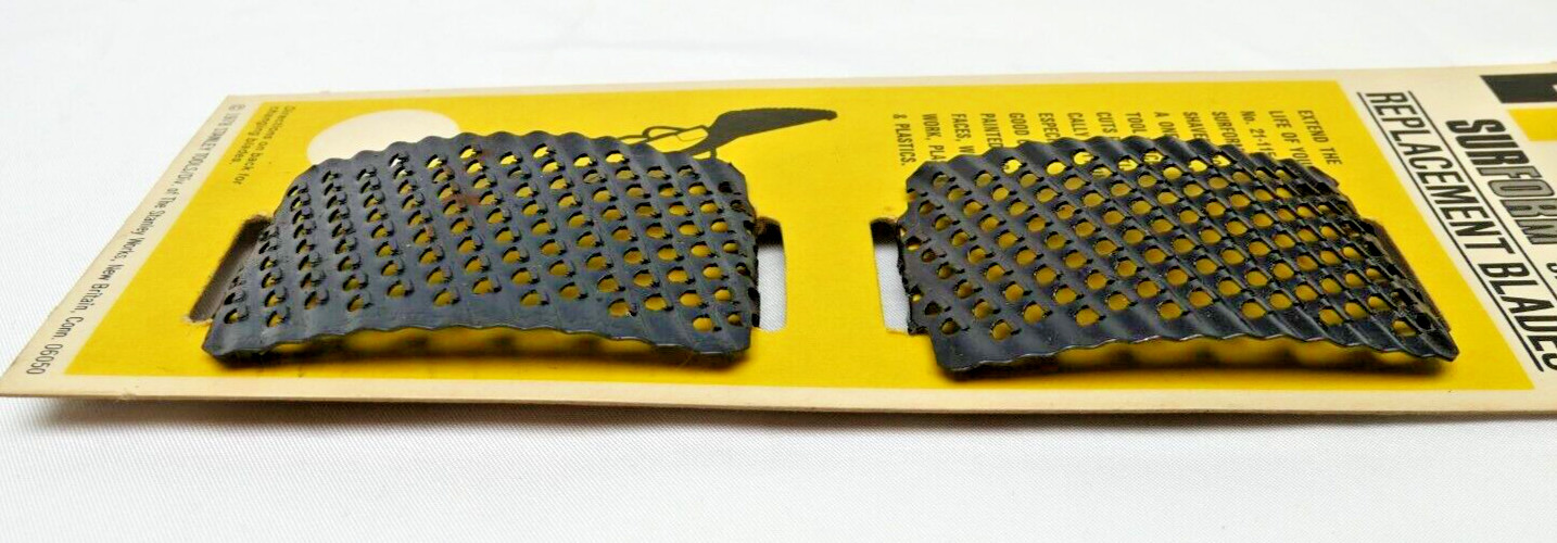 VTG ’78 Stanley SURFORM Shaver Replc. Blades 2pk #21-515 For Shaver No.21-115