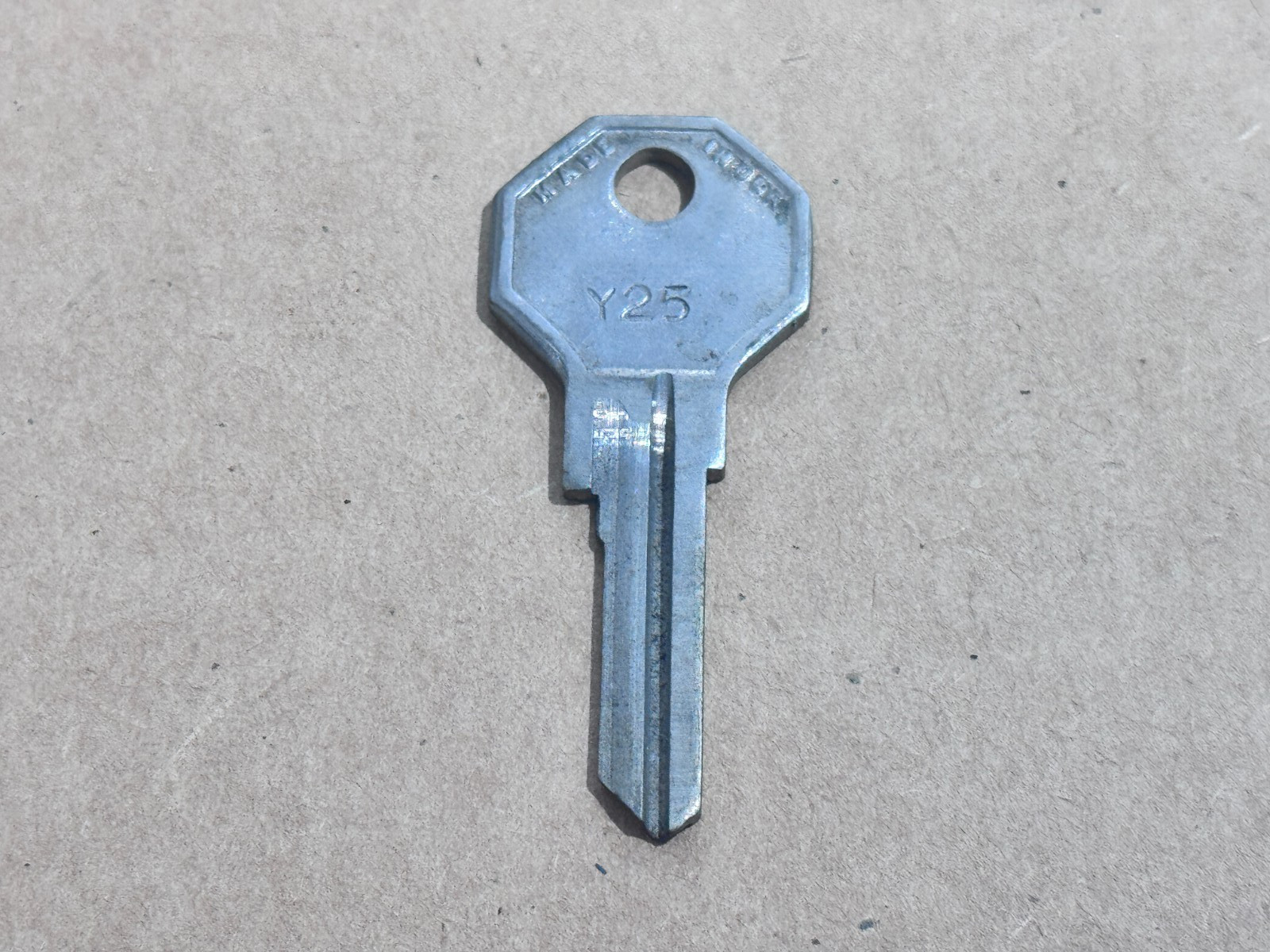 Vintage Curtis Blank Key Y-25 Uncut