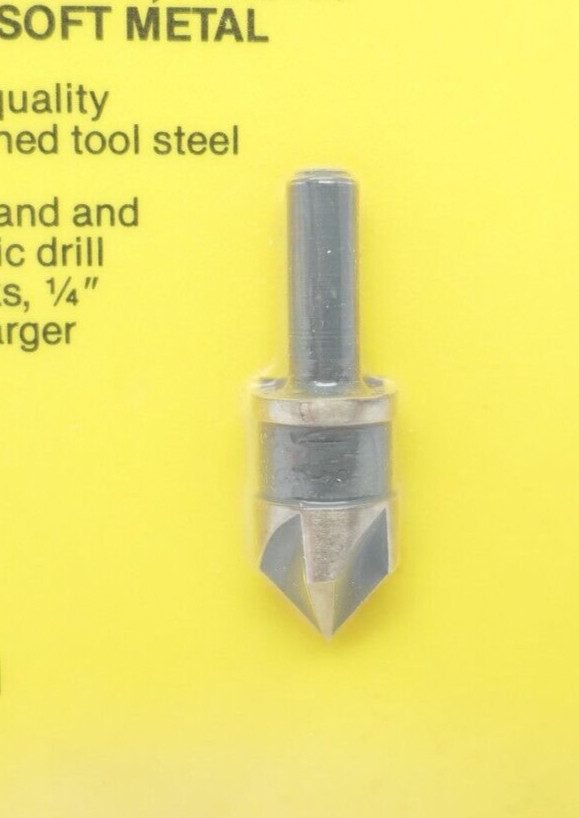 Vintage 1987 STANLEY 1/2″ Countersink 04-140 Cuts Wood & Soft Metal USA NOS