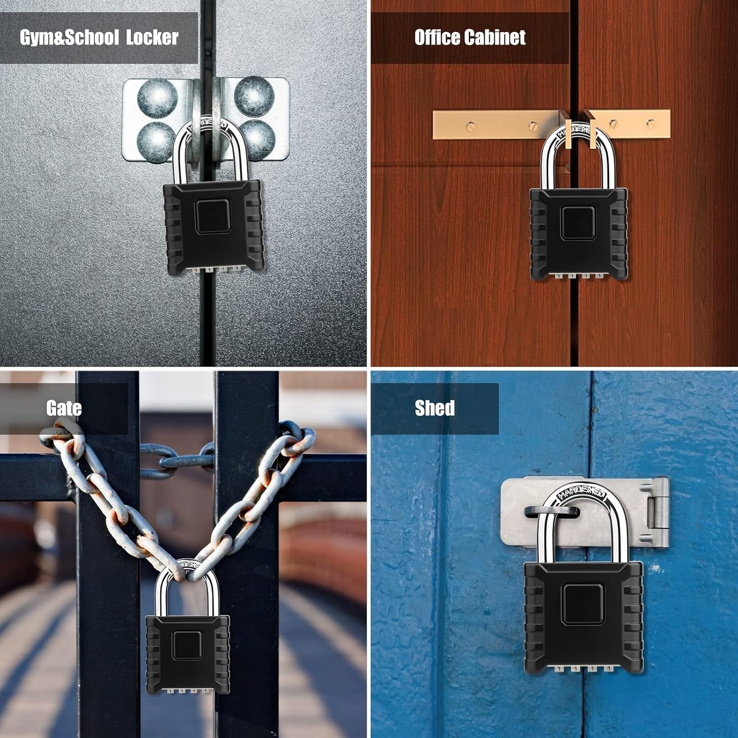 Durable Heavy Duty Padlock – Weatherproof, Resettable Passcode & Stylish Design