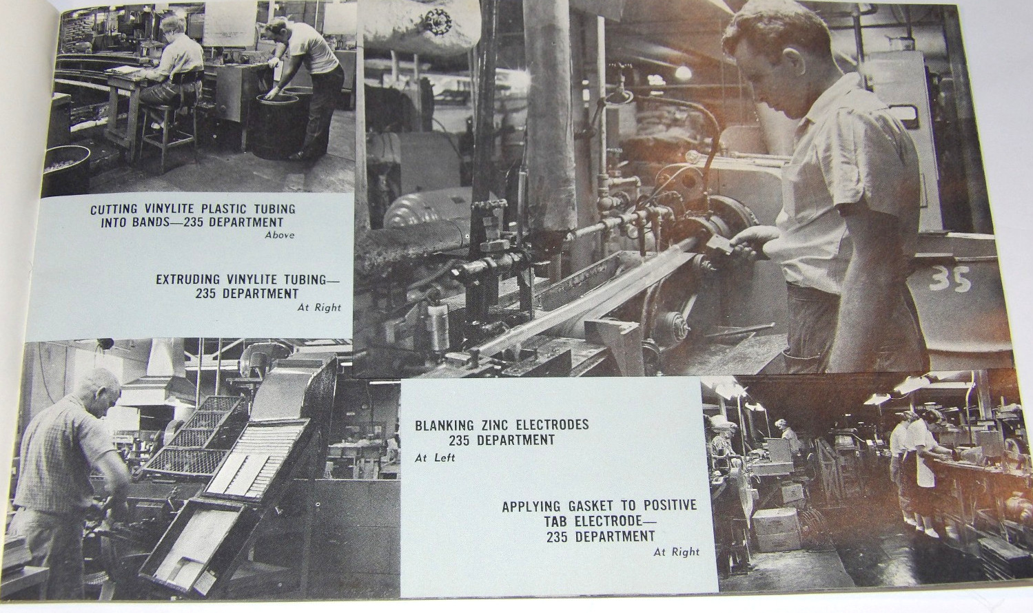 VTG 1950s UNION CARBIDE/EVEREADY BATTERY FACTORY BROCHURE W/PICS! CHARLOTTE, NC