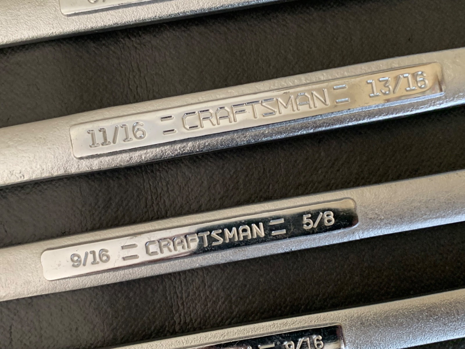 Vintage Craftsman 6pc Straight Double Box-End Wrench Set 3/8″ – 1″ Made in USA