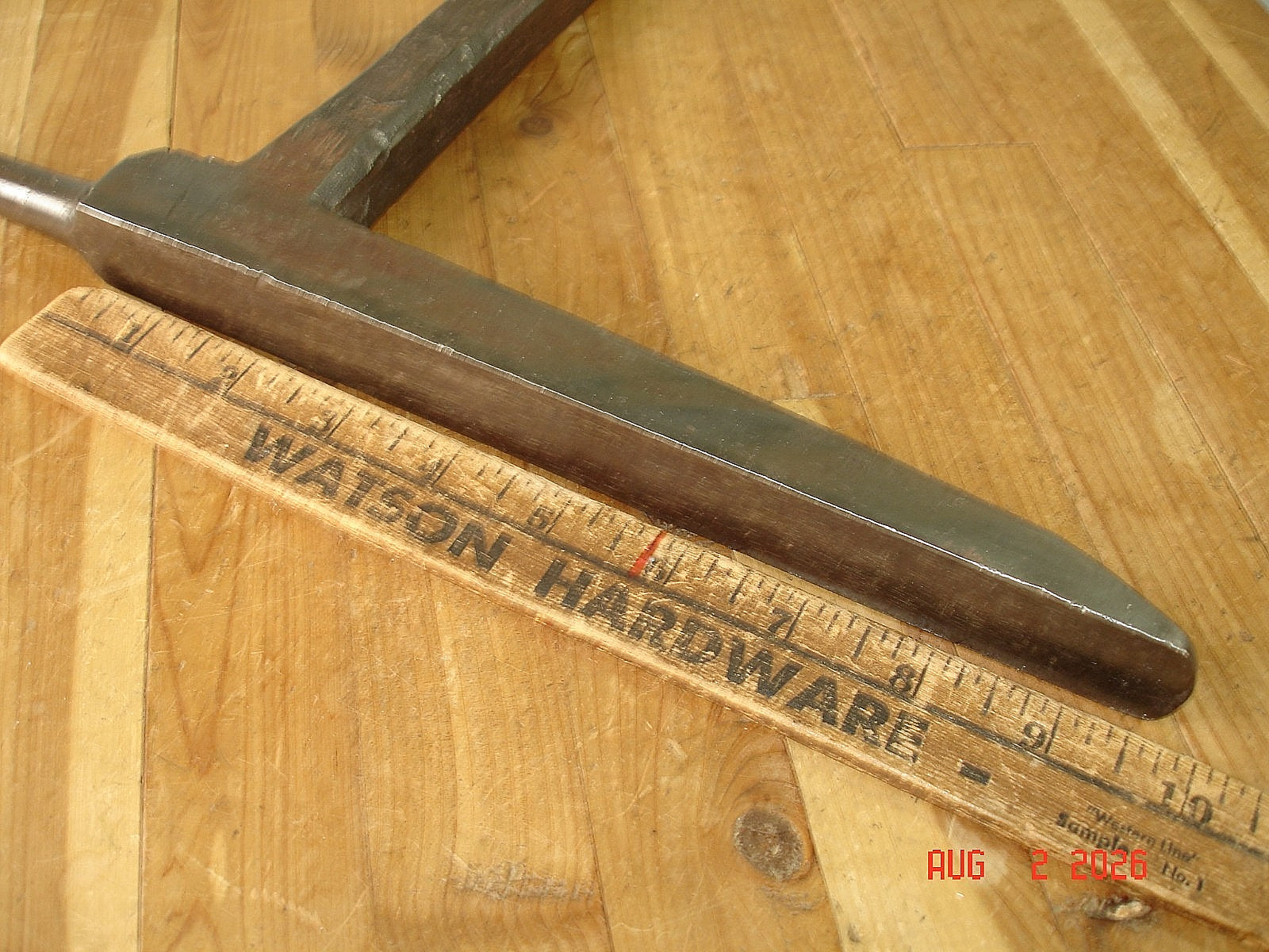 VINTAGE P.S &W. CO. CLEVELAND TINSMITH BLACKSMITH STAKE ANVIL HARDY 20″ TOOL USA