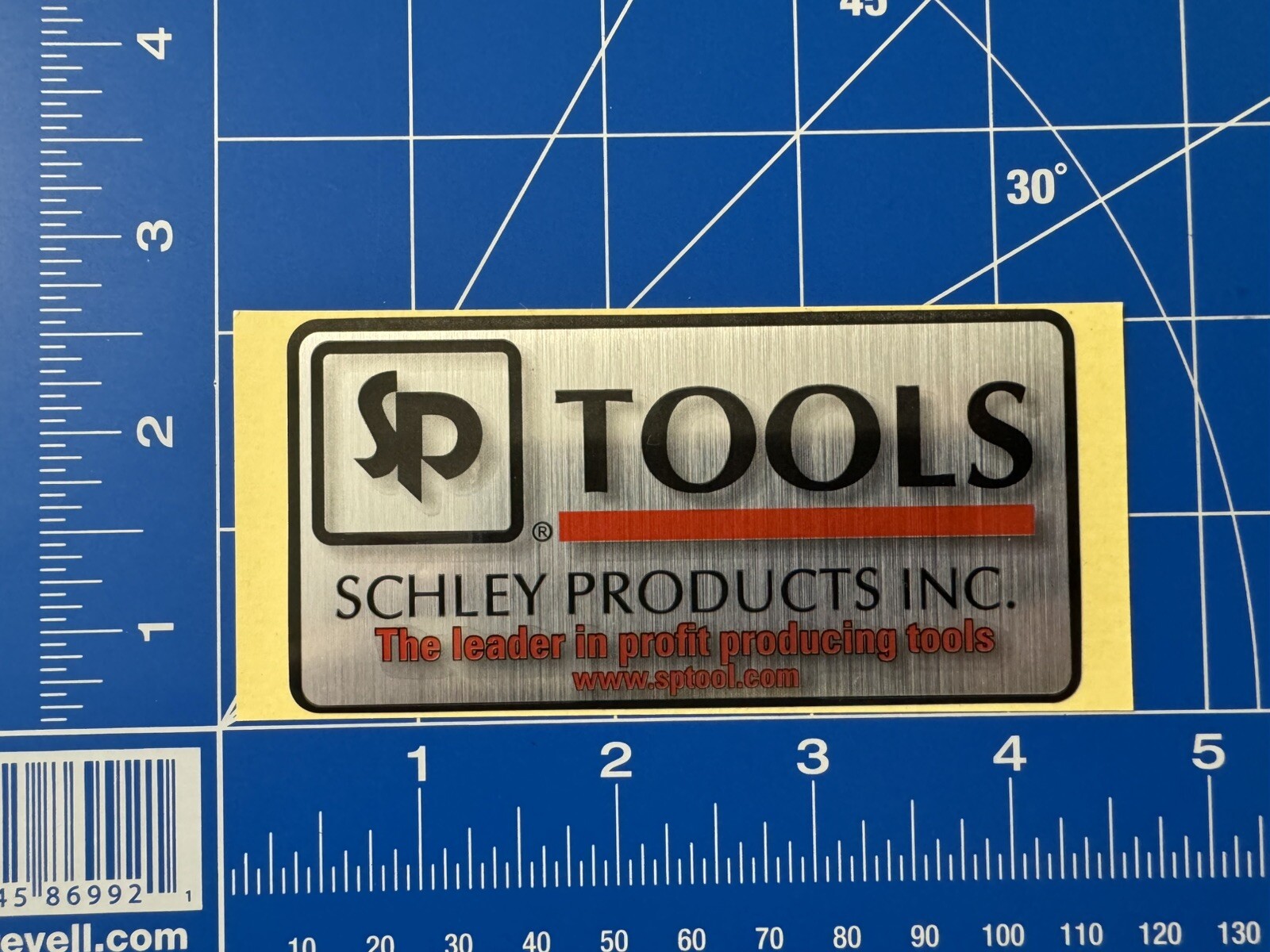 SCHLEY Products Tool Box Hand Tools Rare Brushed Glossy VINYL Sticker USA SP