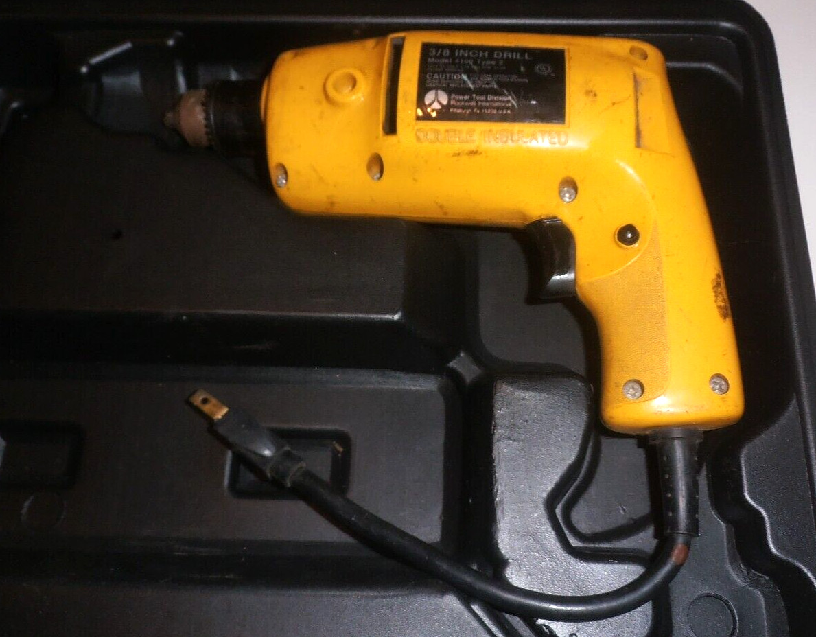 Rockwell 3/8 Electric Drill With Case