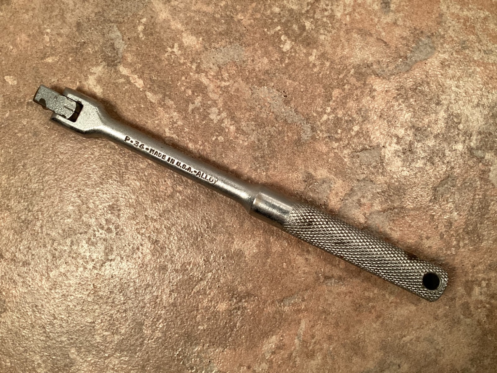 Vintage Challenger 1-4″ Flex Head Breaker Bar P-34 Alloy 5-3/4″ Length Satin USA