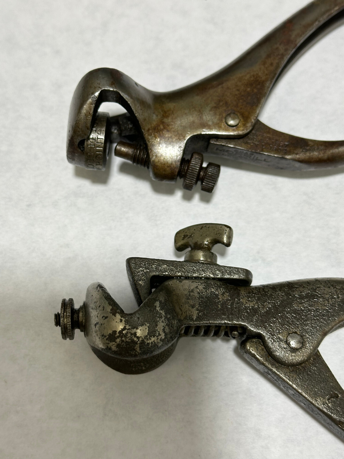 2 saw sets Apex Special Chas Morill and Unmarket sawset tools