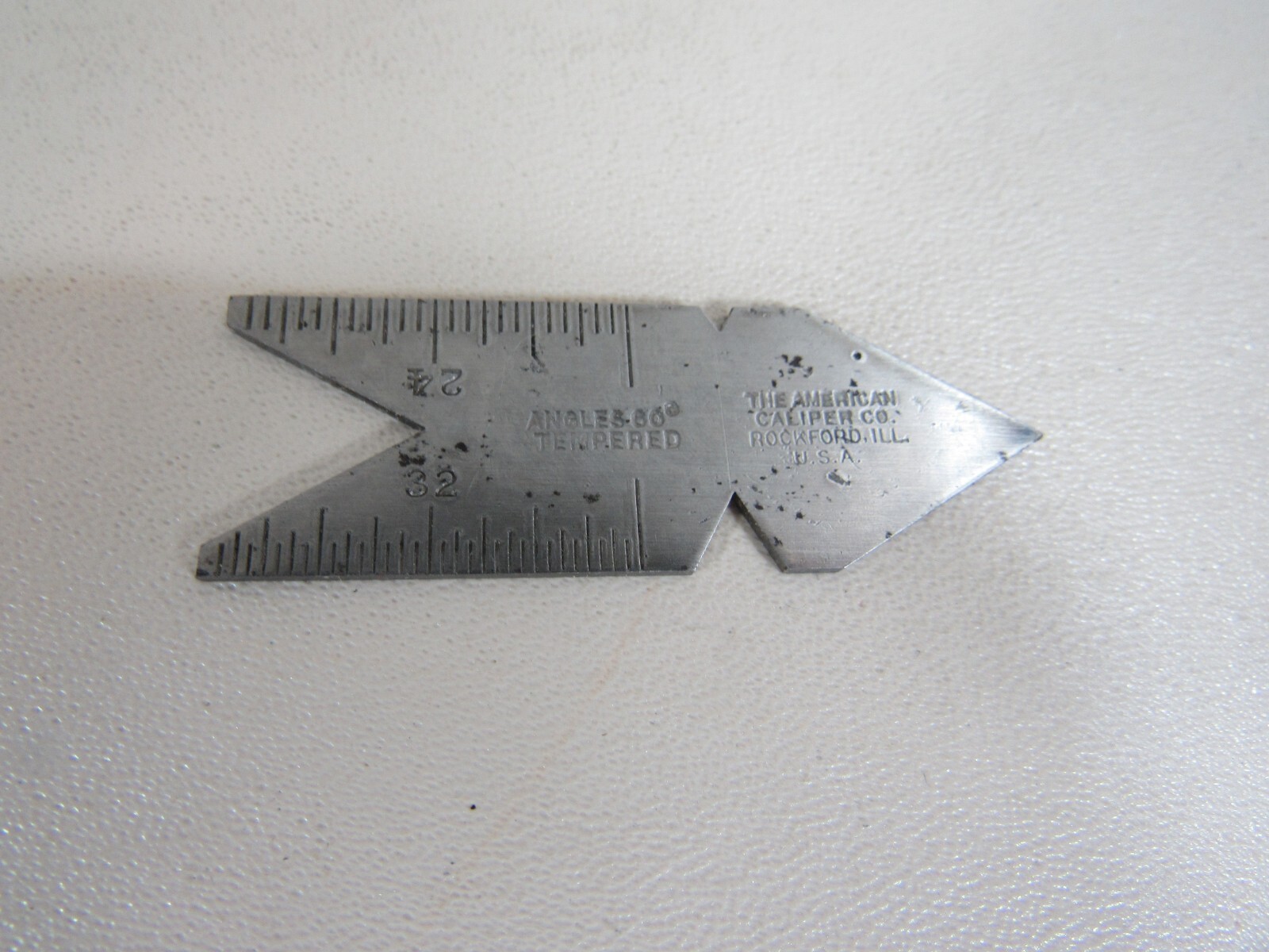 American Caliper Co. Fishtail Machinist 60 Degree Center Gage