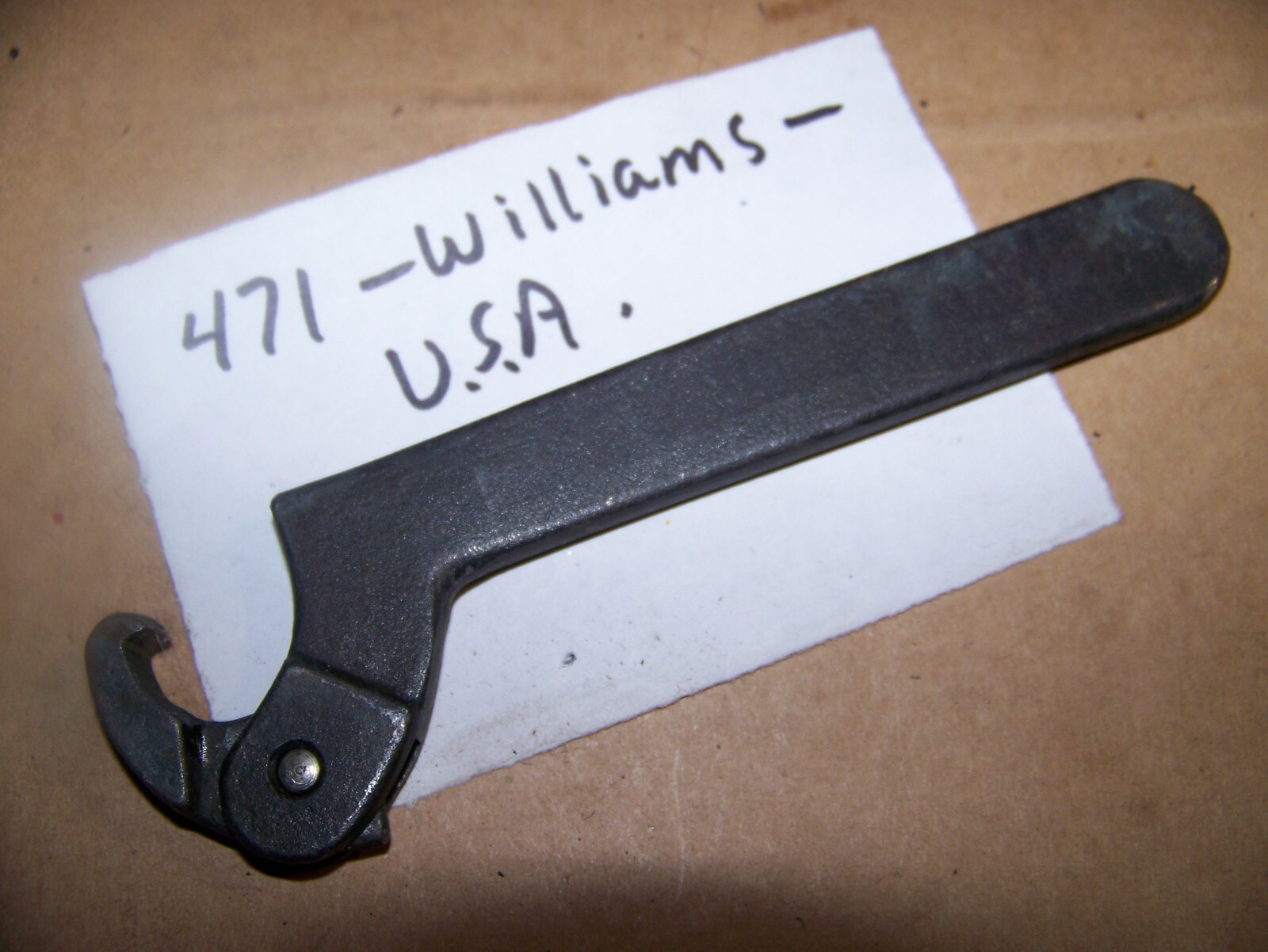 Williams 471 Adjustable Hook Type Spanner Wrench