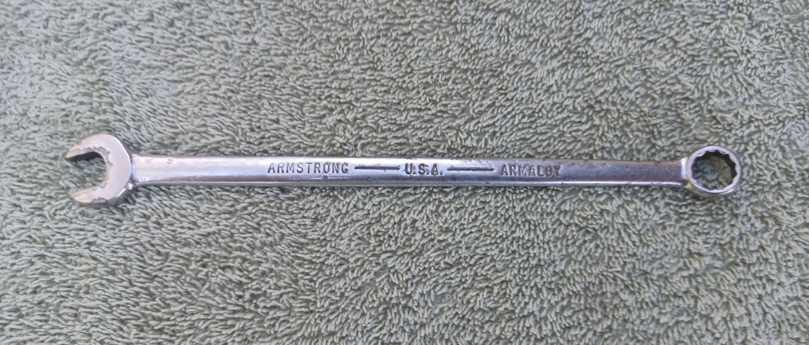Vintage Armstrong ARMALOY 12-pt Combination Wrench 1160-L, 3/8″ USA