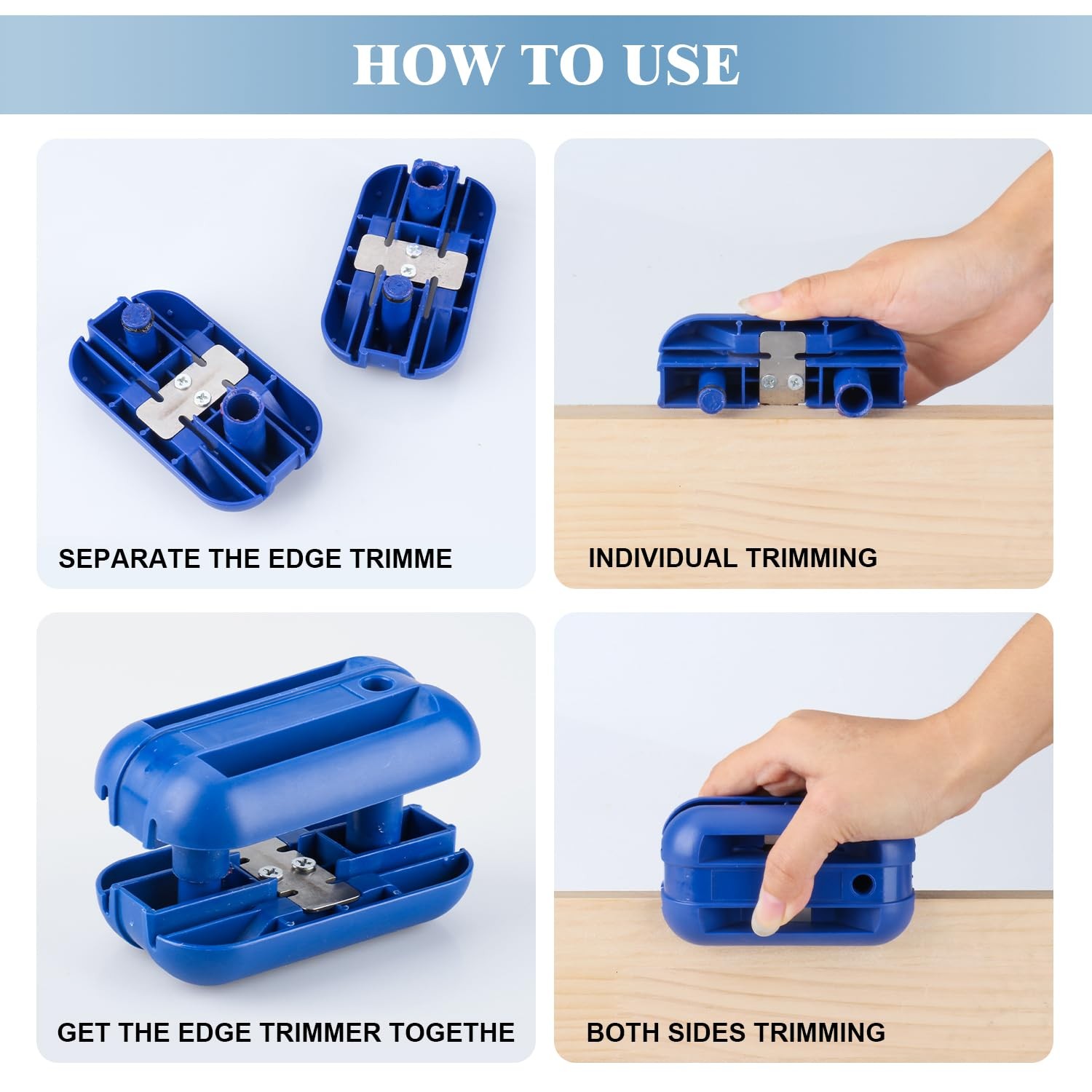 Edge Banding Trimmer Quad Trimmer With Tungsten Carbide Blades, Edge Band Tri…