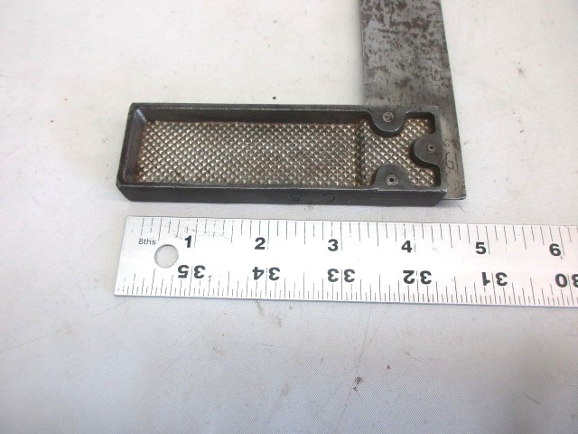 Stanley Number 12 Metal 6″ Try Square Circa 1910-1929 Some Rust And Pitting #2