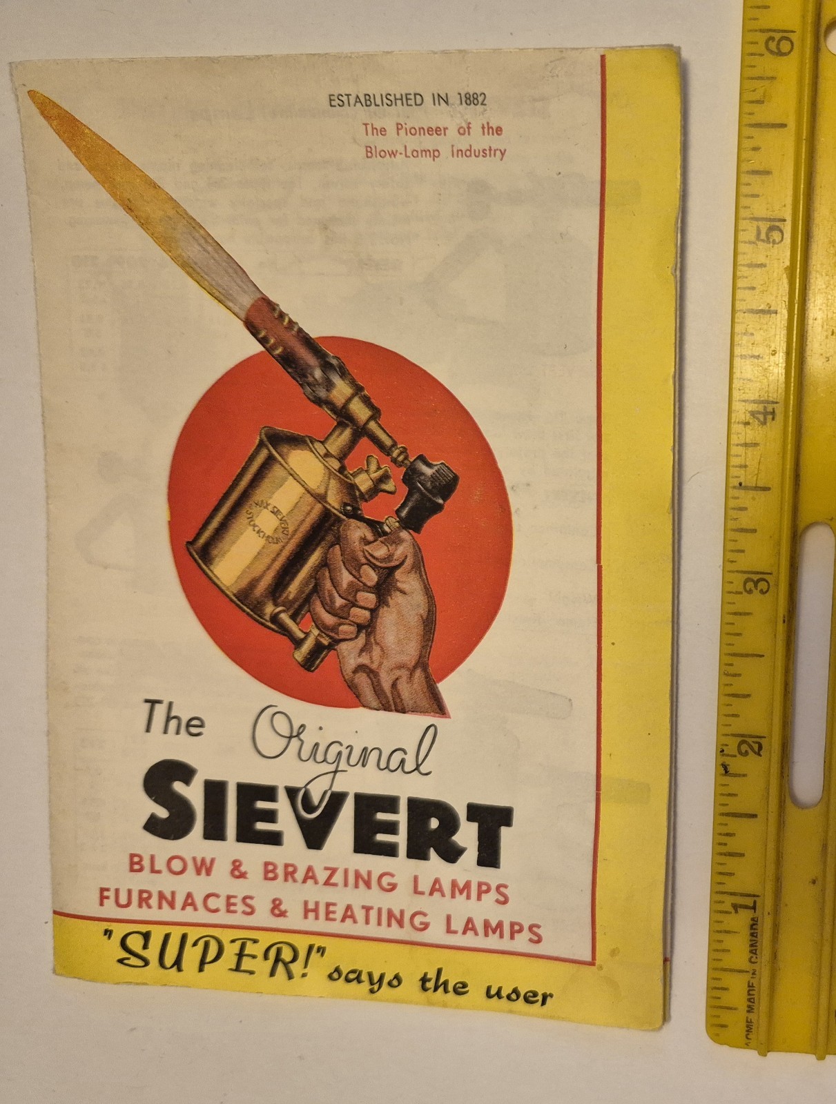 RARE VTG (SWEDEN) “SIEVERT BLOW & BRAZING LAMPS” PRODUCT BROCHURE-EXCELLENT