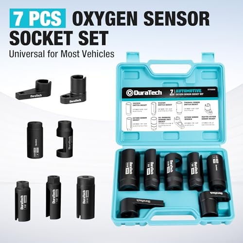 O2 Oxygen Sensor & Oil Pressure Socket Set, 1/2″ 3/8″ Drive x 22mm (7/8″) 7PCS