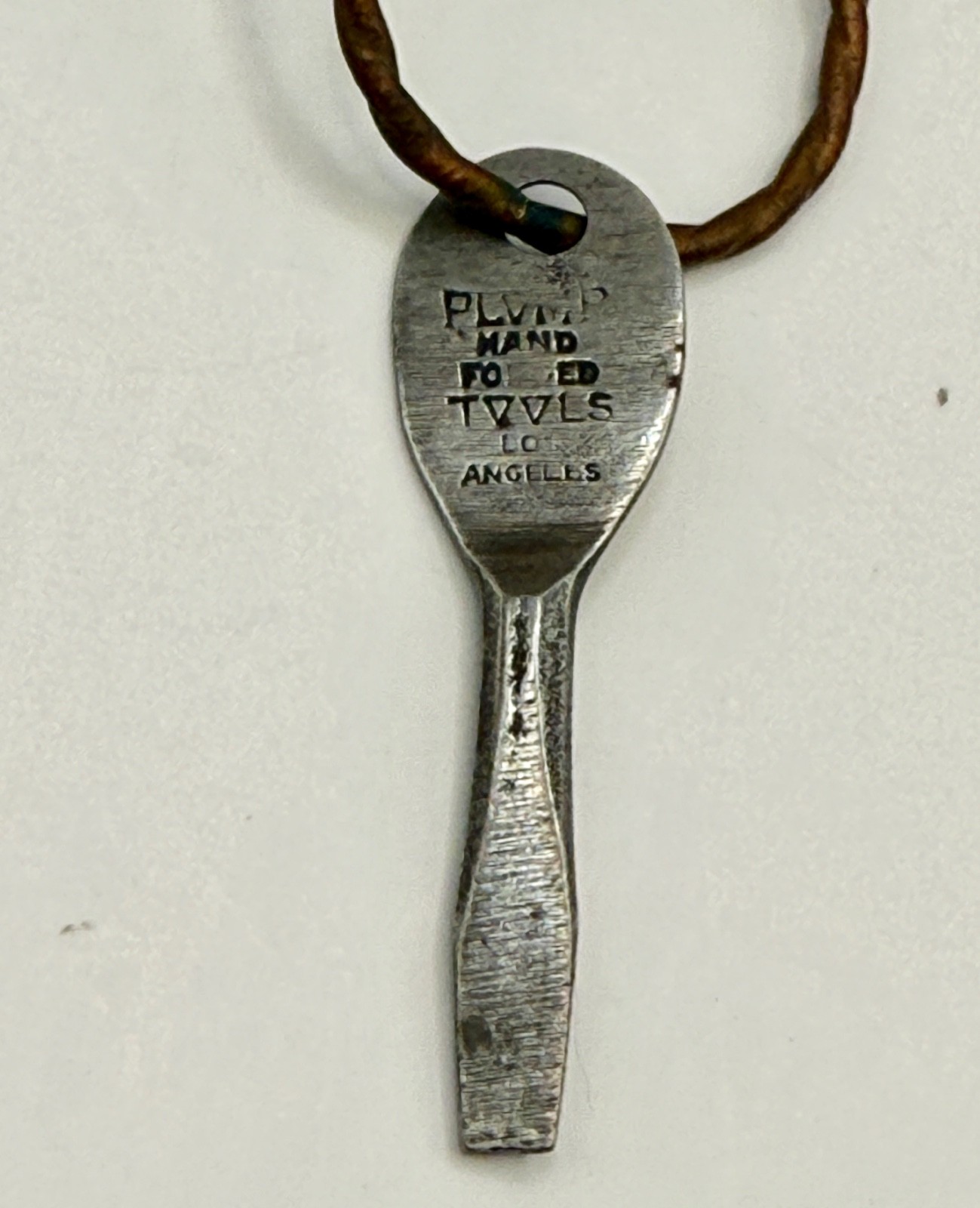 Vintage J100 Plomb Hand Forged Tools Los Angeles Screwdriver Key, copper keyring
