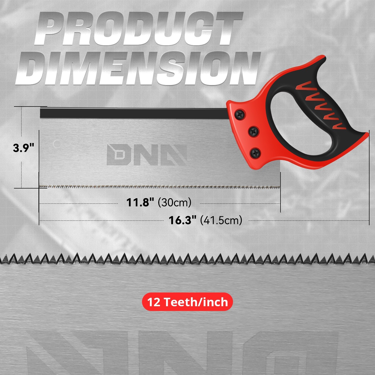 Deluxe Miter Box with 12″ Hand Saw Set Increase Durability Sharpness Precise Cut