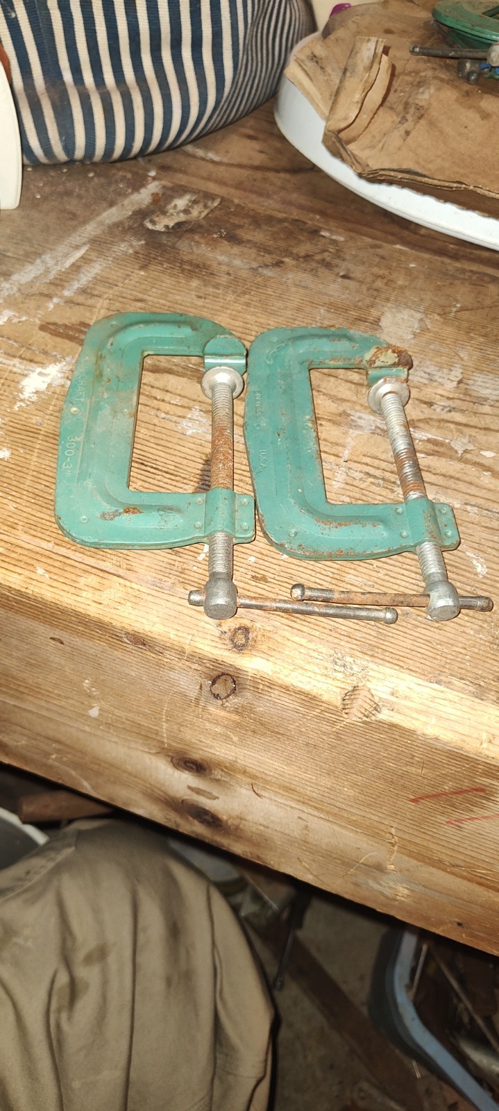 C-Clamp by CIN.TOOL.USA /300 CIN-CRAFT 3.5”x2” Opening & 1” Throat, Vintage