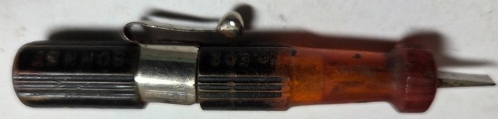 Vintage Bonney No.E02 Pocket Screwdriver Spark Test Tool