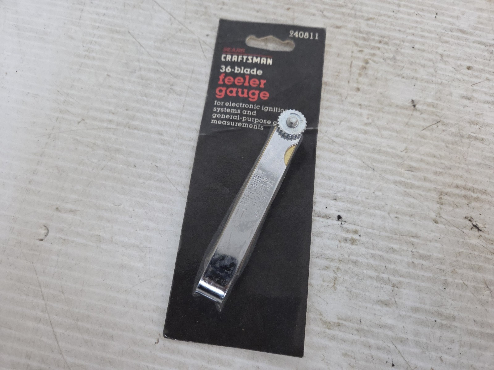 Vintage NOS Sears Craftsman 36-Blade Feeler Gauge USA 9-40811