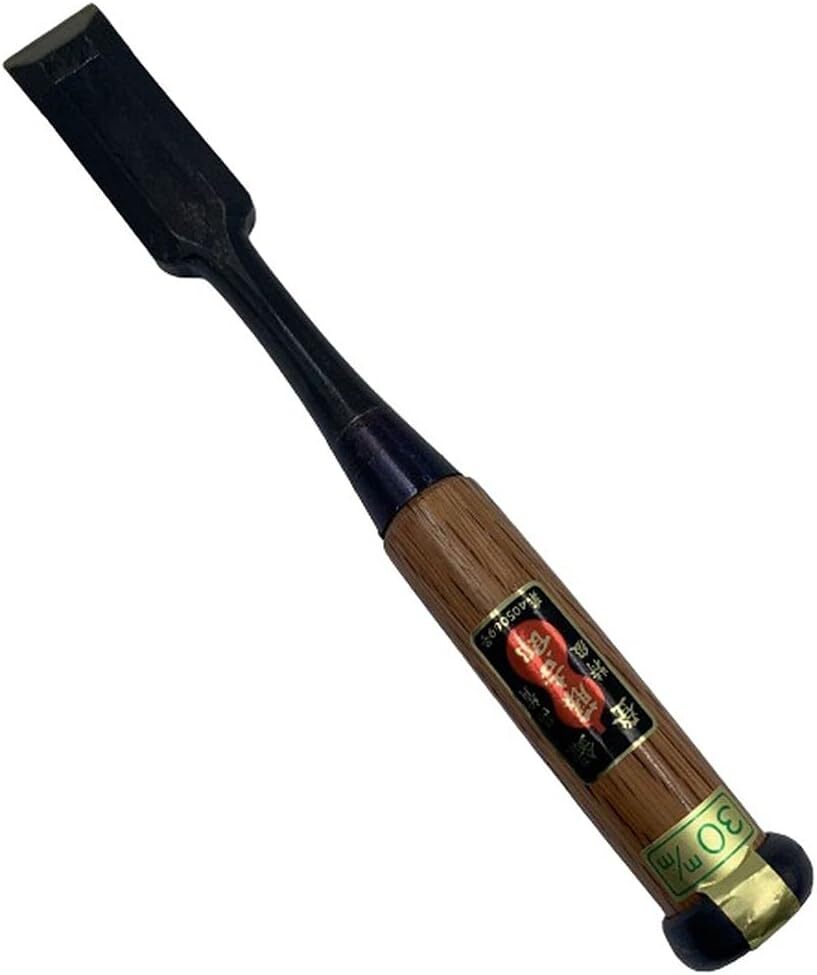 Tokichiro thick chisel red oak handle 3cm for deep and large hole carving