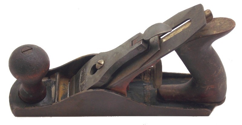 Vintage Dunlap 3DBB 9.25″ Long Corrugated Wood Plane 1 3/4″ Wide Blade USA Used