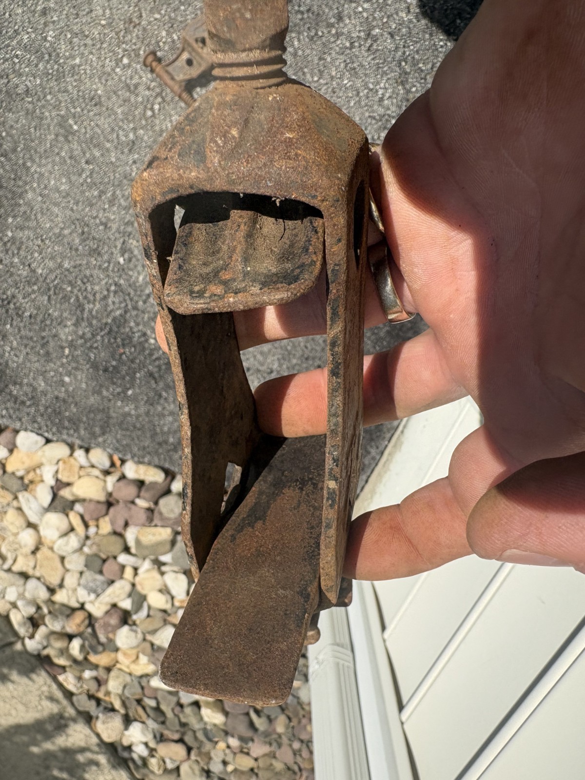 Boston 1896 Cast Iron Wood Clamp Threaded End Bar Clamp Sash Clamp Head No2