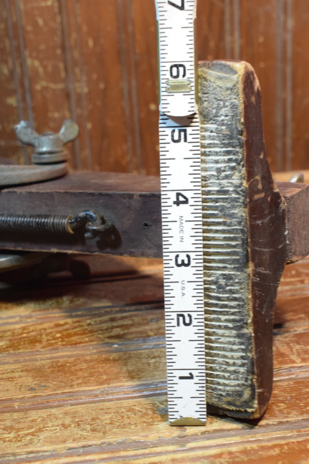 CARPENTER’S SPRING LOADED DOOR HOLDER MORTICING JIG VINTAGE HAND TOOL WOODWORK
