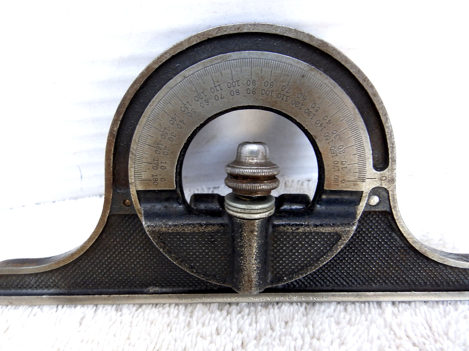 Vintage L.S. Starrett No.12 Protractor Head – Combination Square USA