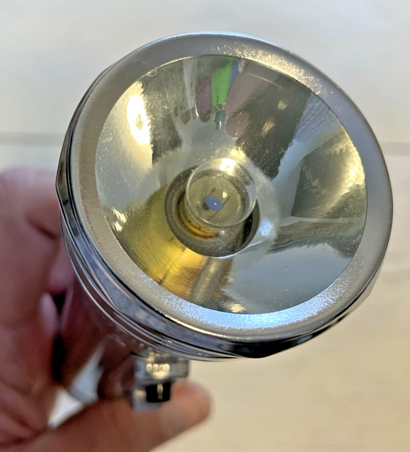 Eveready Chrome Retro Flashlight 2 D Batteries Metal