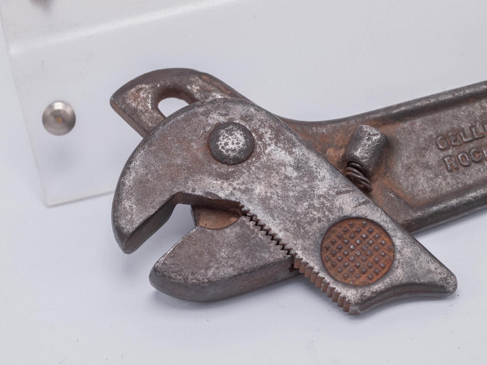 Vintage – Polly Gellman Mfg. Rock Island, IL 9in. No.91 Adjustable Wrench