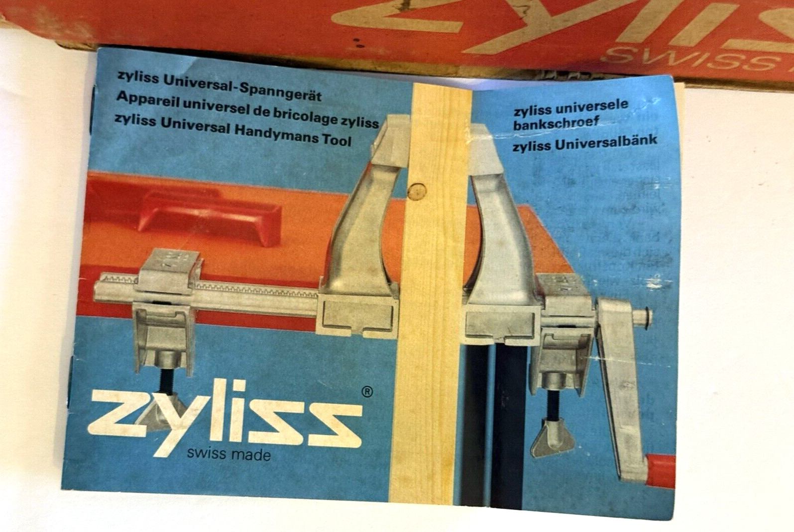 Zyliss Swiss Made 4-in-1 Universal Tool Clamp Vice Plane Bench Gluing In Box