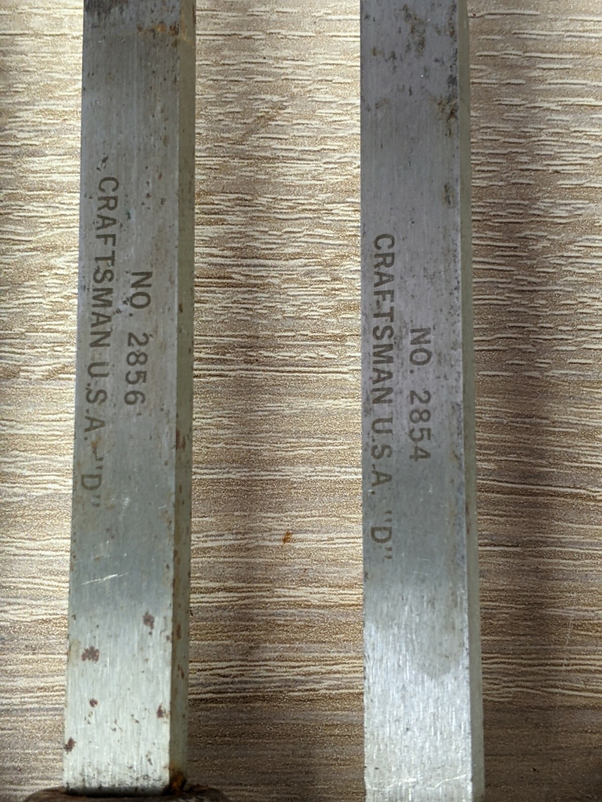 5 Craftsman Chisels Lathe Carving Tools. 2858, 2856, 2851, 2854, Illegible