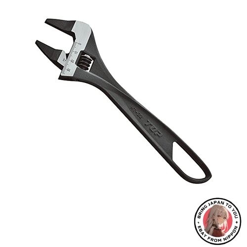 TOP Kogyo HT-32 Thin Straight Adjustable Wrench 0-32mm 4.5mm Tip Japan